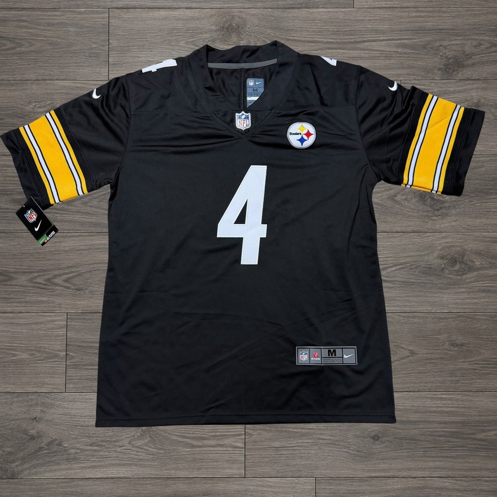 Nike Pittsburgh Steelers DK Metcalf #4 NFL Game Jersey Size Medium Black New
